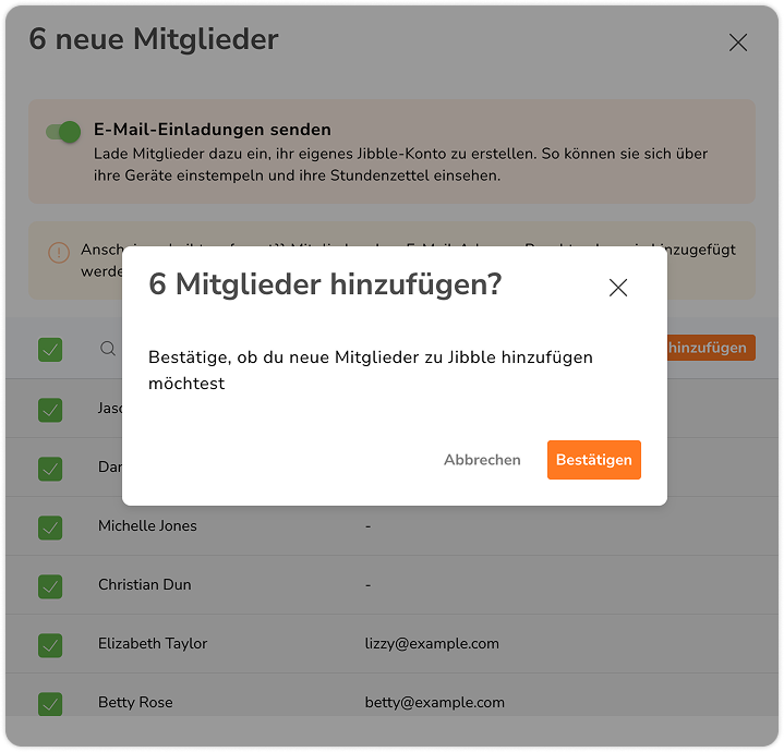 Confirm Importing Quickbooks member